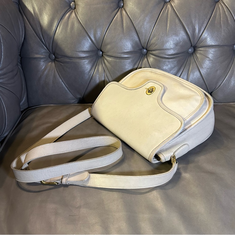 Vintage COACH Lenox Bone Crossbody / Shoulder Bag Made in US #9076 VTG Rare - Picture 17 of 17